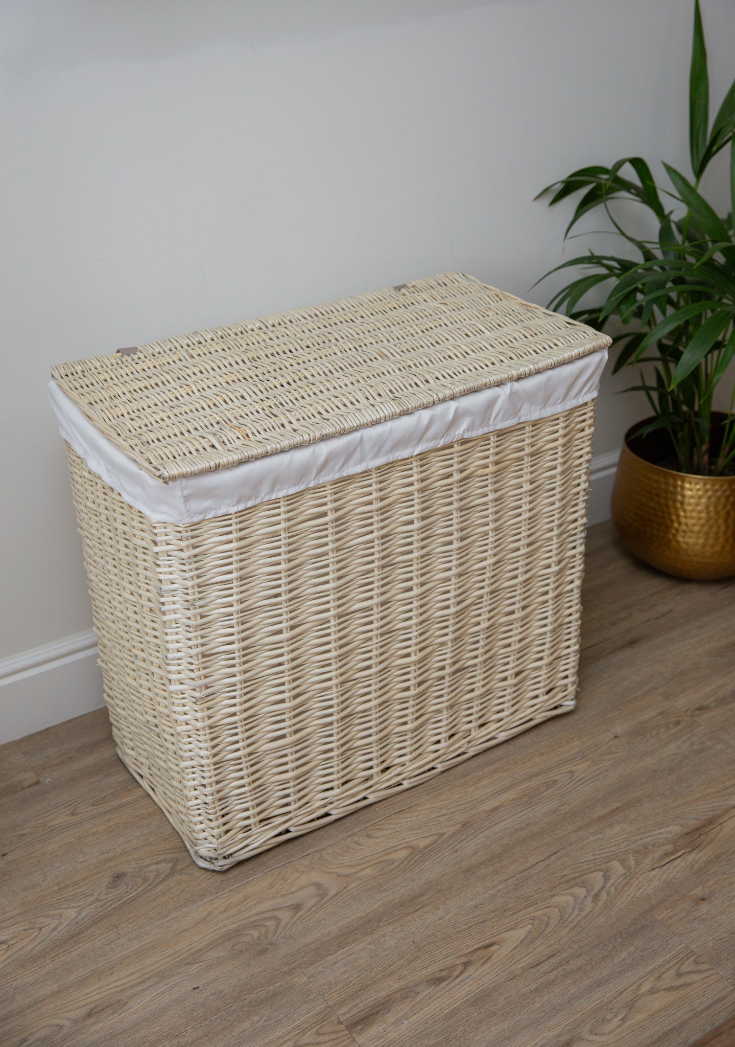 cream large laundry basket