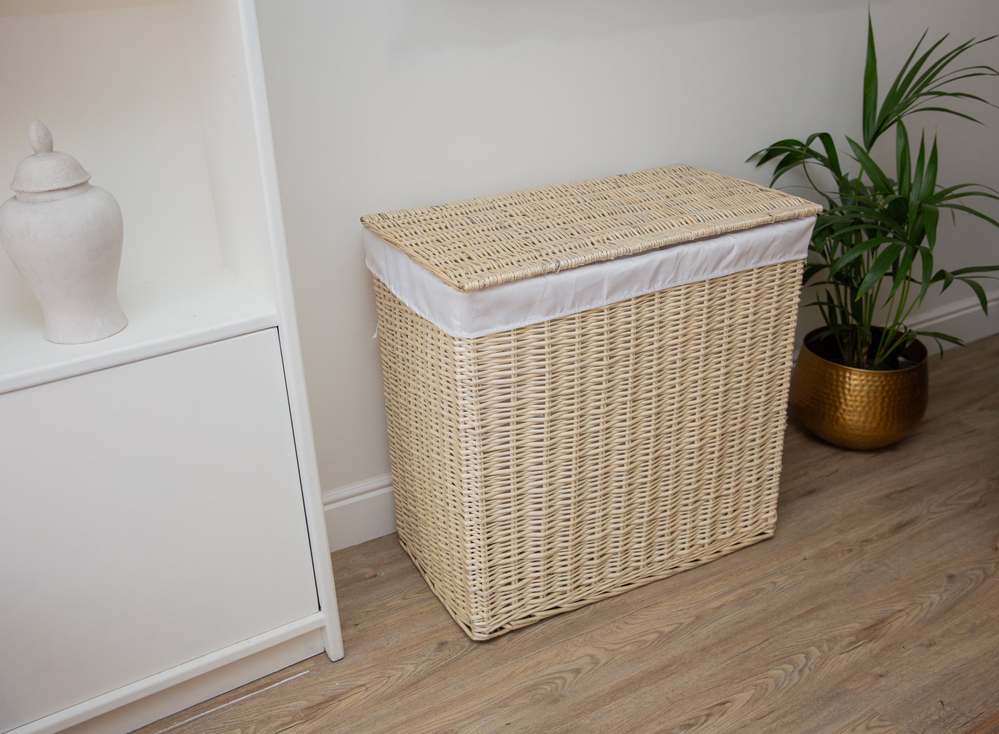 extra large 3 section luxury laundry basket