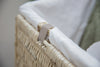 H&K Signature Wicker Laundry Basket - Extra Large in Ivory Cream