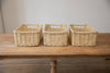 H&K set of willow wicker storage baskets - in Ivory Cream