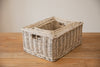 H&K Set of 4 sizes willow wicker storage baskets - in Antique Wash