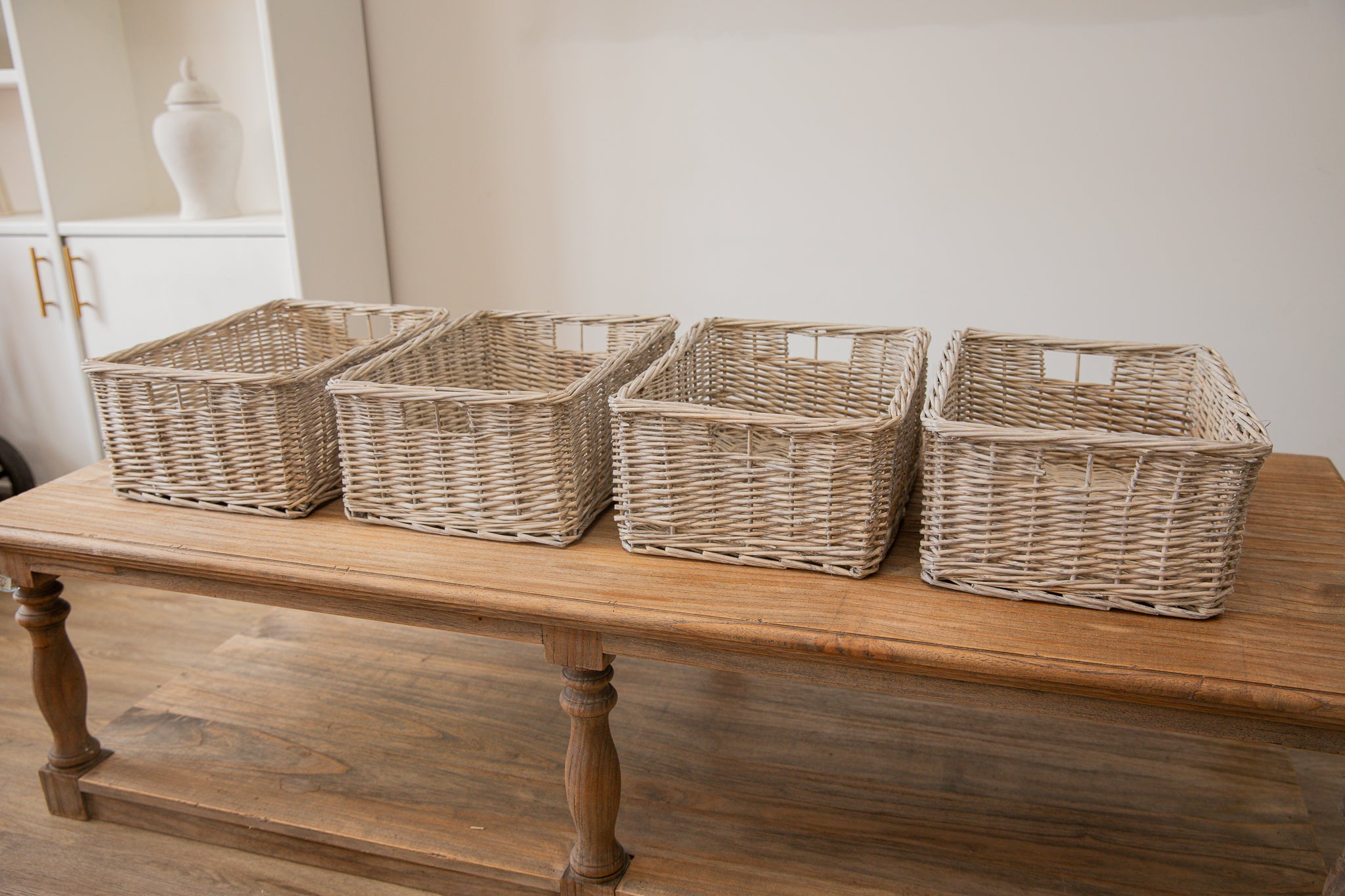 wicker storage baskets