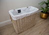 2 section laundry basket