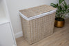 H&K Signature wicker Laundry Basket - Extra large in Antique Wash