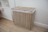 H&K Signature wicker Laundry Basket - Extra large in Antique Wash