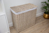 H&K Signature wicker Laundry Basket - Extra large in Antique Wash