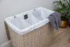 H&K Signature wicker Laundry Basket - Extra large in Antique Wash