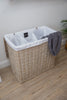 H&K Signature wicker Laundry Basket - Extra large in Antique Wash